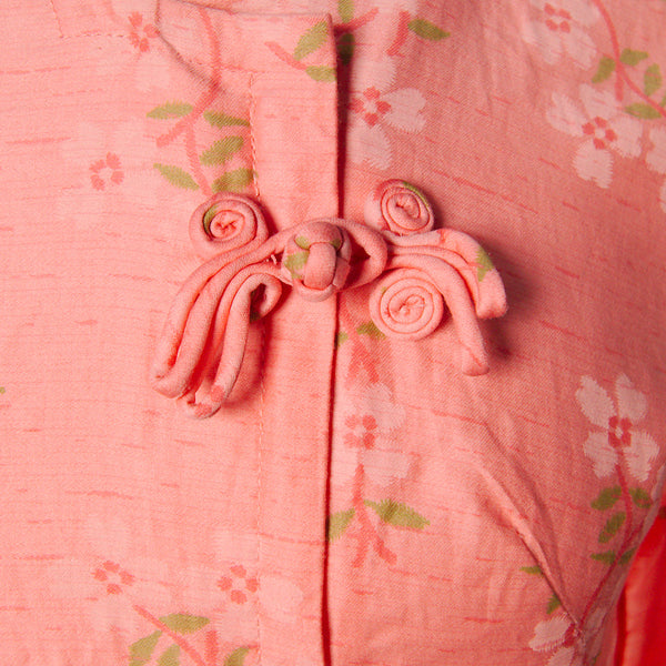 1960s Vintage Asian Lounge Robe Dress Cats Like Us