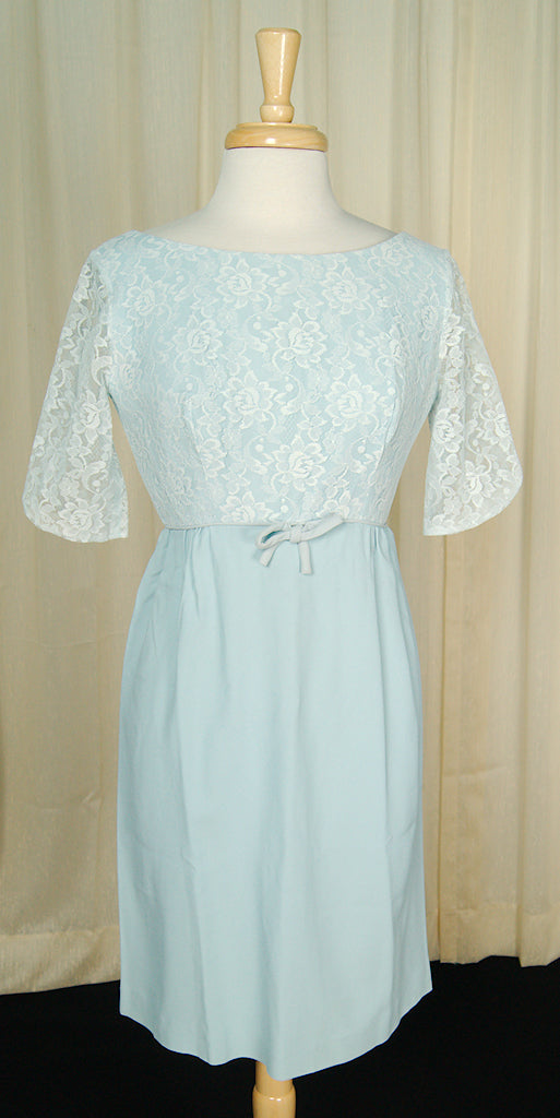 1960s Vintage Baby Blue Wiggle Dress Union Label 1960s Vintage Baby Blue Wiggle Dress Union Label