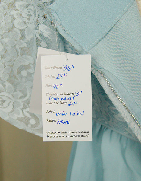 1960s Vintage Baby Blue Wiggle Dress Cats Like Us