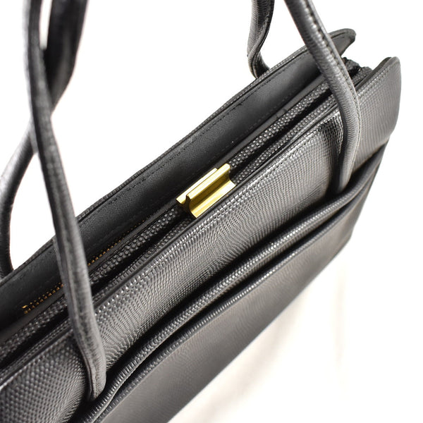 1960s Vintage Black Faux Snake Handbag Cats Like Us