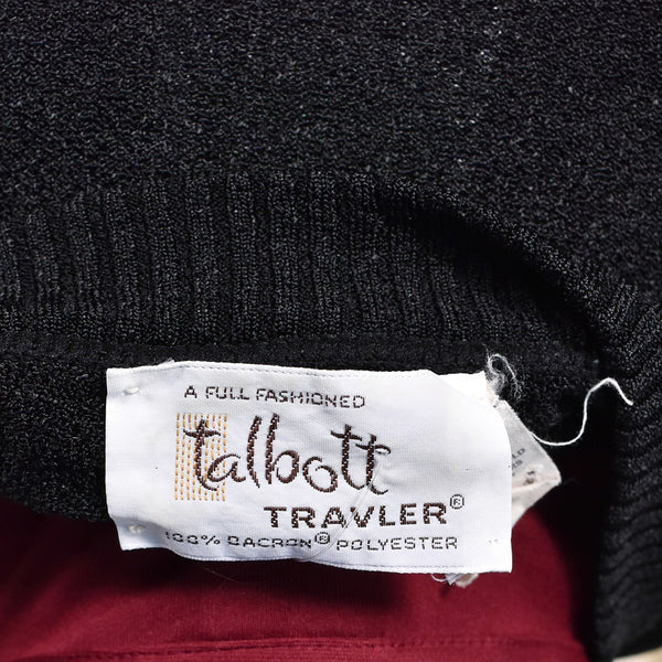 1960s Vintage Black Knit Sweater Vest Cats Like Us