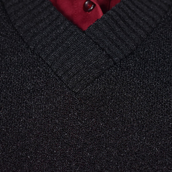 1960s Vintage Black Knit Sweater Vest Cats Like Us