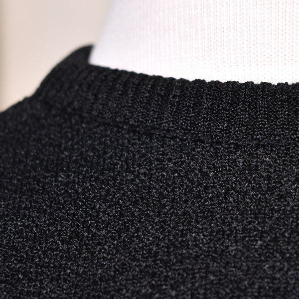 1960s Vintage Black SS Knit Top Cats Like Us