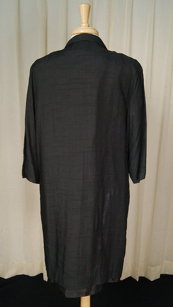 1960s Vintage Black Shift Dress w Coat Cats Like Us