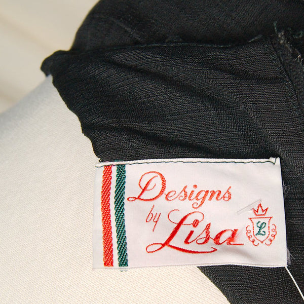 1960s Vintage Black Shift Dress w Coat Cats Like Us