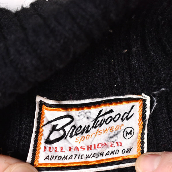 1960s Vintage Black Wool Turtleneck Cats Like Us