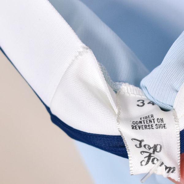 1960s Vintage Blue Striped Step-In Slip Cats Like Us