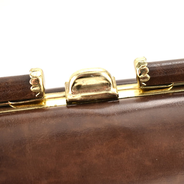 1960s Vintage Brown Marbled Handbag Cats Like Us