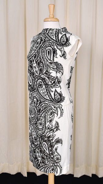 1960s Vintage Brown Paisley Skirt Set Cats Like Us