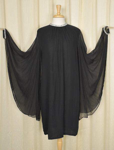 1960s Vintage Butterfly Sleeve Dress Cats Like Us
