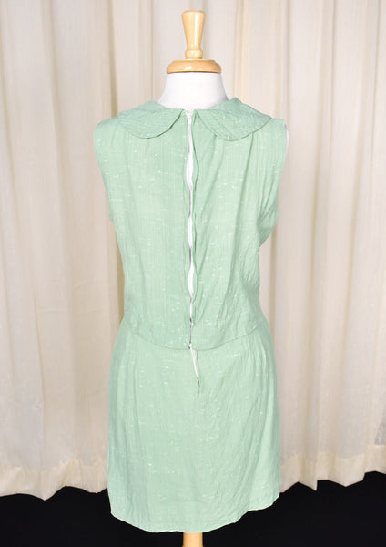 1960s Vintage Celery Skirt Set Cats Like Us