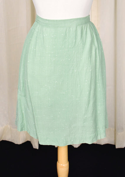 1960s Vintage Celery Skirt Set Cats Like Us