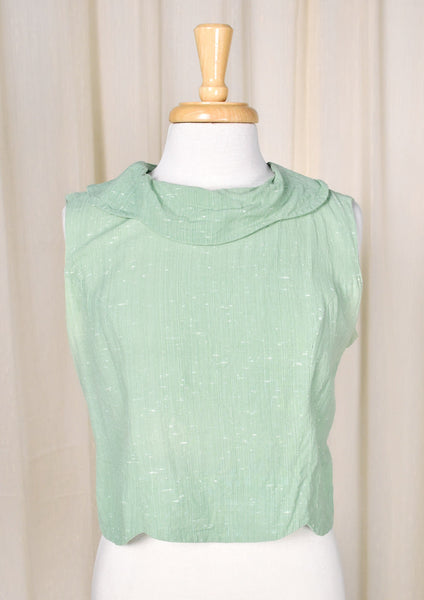 1960s Vintage Celery Skirt Set Cats Like Us
