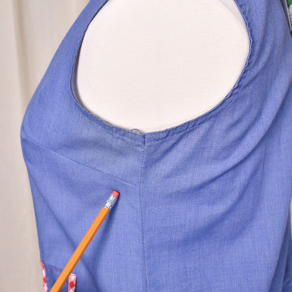 1960s Vintage Chambray House Coat Cats Like Us