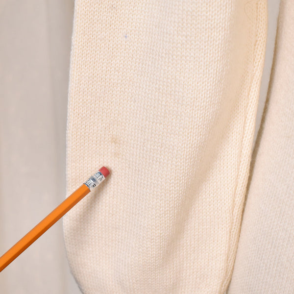 1960s Vintage Cream Zipper Sweater Cats Like Us