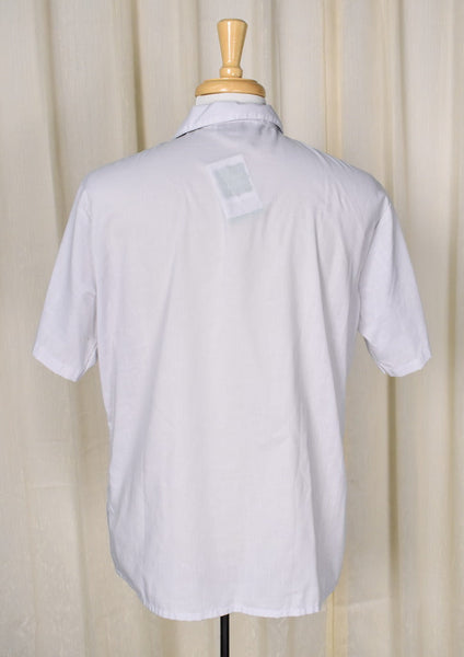 1960s Vintage Gray Button Detail Shirt Cats Like Us