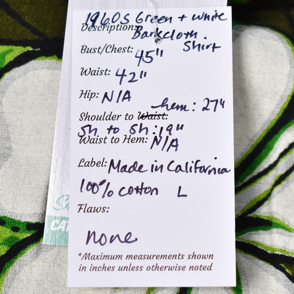 1960s Vintage Green Loop Collar Shirt Cats Like Us