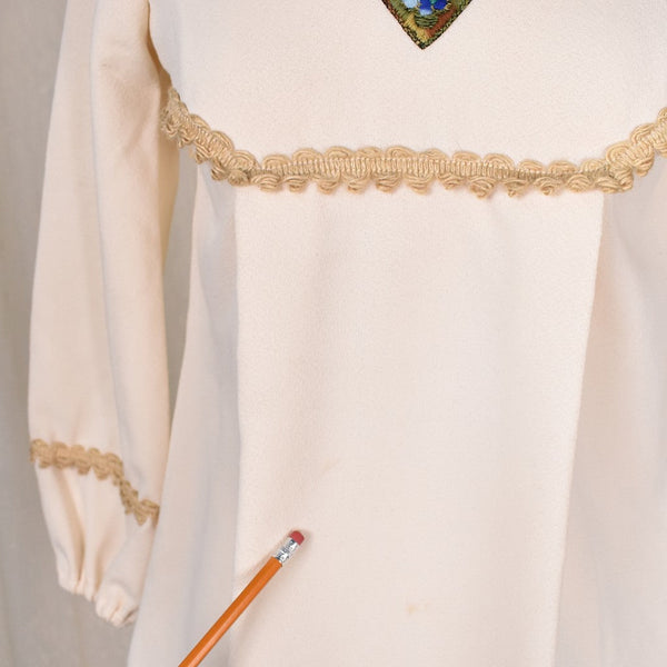 1960s Vintage Heart Babydoll Mini Dress Cats Like Us