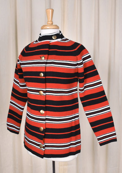 1960s Vintage NOS Red & Black Sweater Cats Like Us