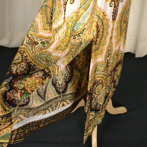 1960s Vintage Paisley Maxi Skirt Cats Like Us
