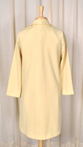 1960s Vintage Pale Yellow Dress Set Cats Like Us