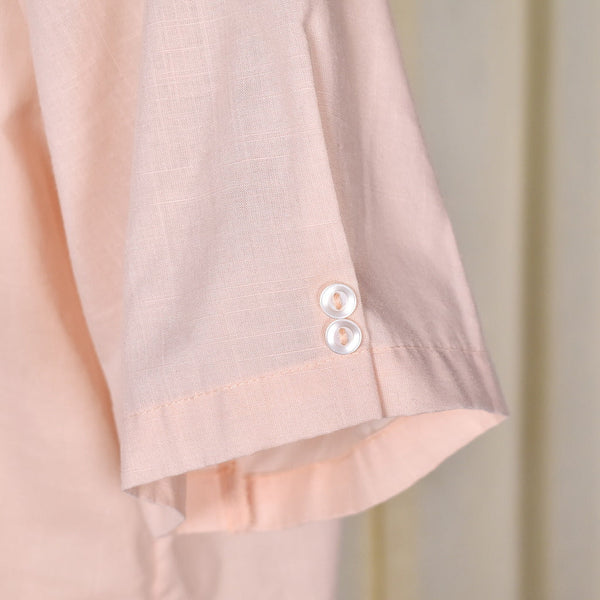 1960s Vintage Peach Button Detail Shirt Cats Like Us