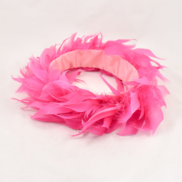 1960s Vintage Pink Feather Crown Cats Like Us