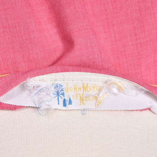 1960s Vintage Pink & Yellow Wrap Skirt by John Meyer of Norwich Cats Like Us