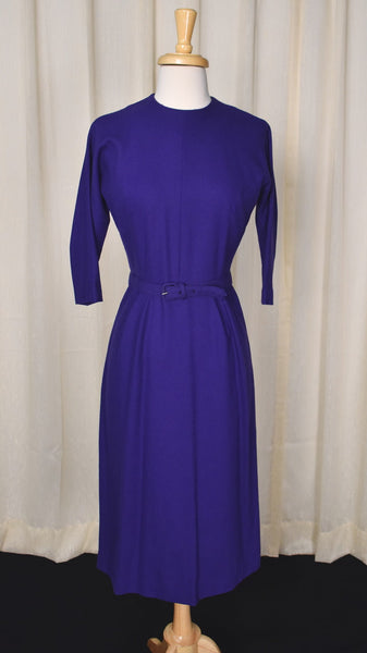 1960s Vintage Purple Bombshell Sheath Dress Cats Like Us