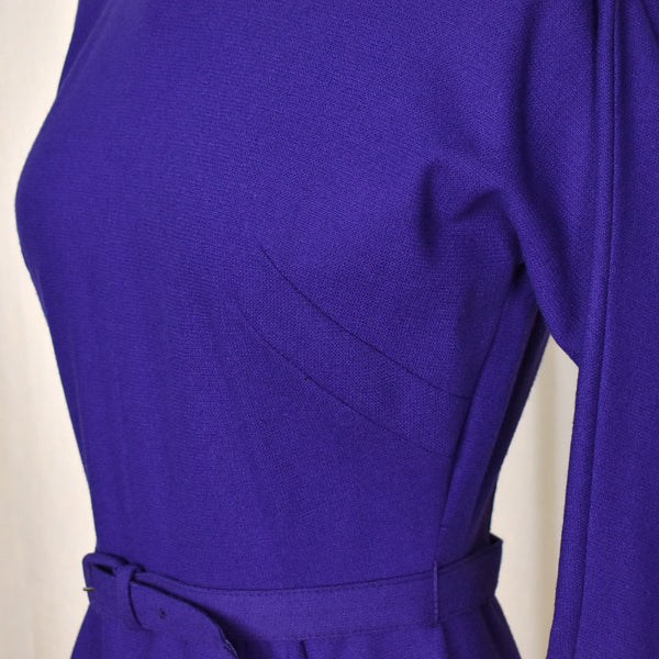 1960s Vintage Purple Bombshell Sheath Dress Cats Like Us
