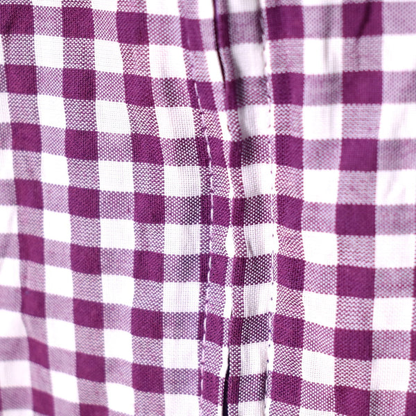 1960s Vintage Purple Gingham House Coat Cats Like Us