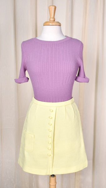 1960s Vintage Purple Ribbed Sweater Cats Like Us