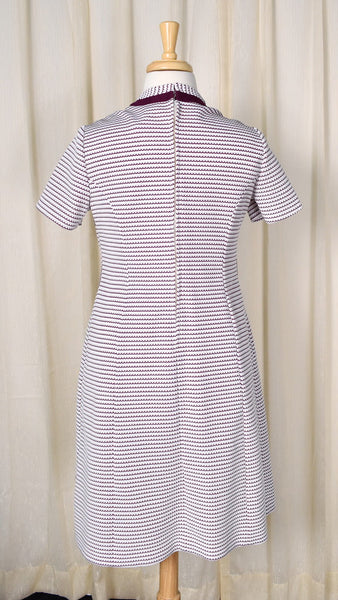 1960s Vintage Purple Scallop Dress Cats Like Us