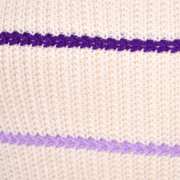 1960s Vintage Purple Striped Sweater Cats Like Us