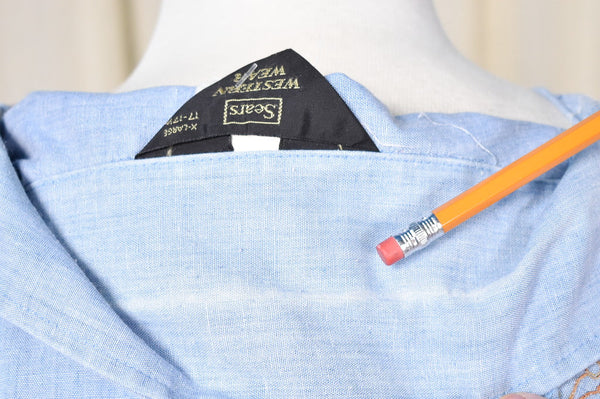 1960s Vintage Rainbow Embroidery Shirt Cats Like Us