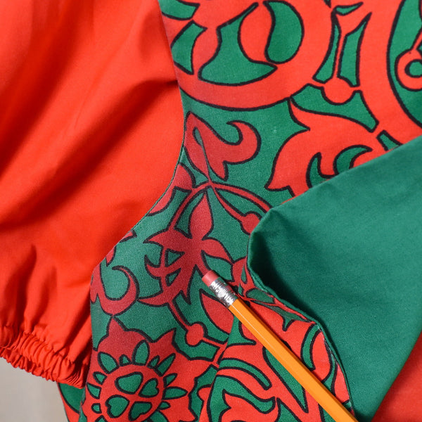 1960s Vintage Red & Green Skirt & Vest Cats Like Us