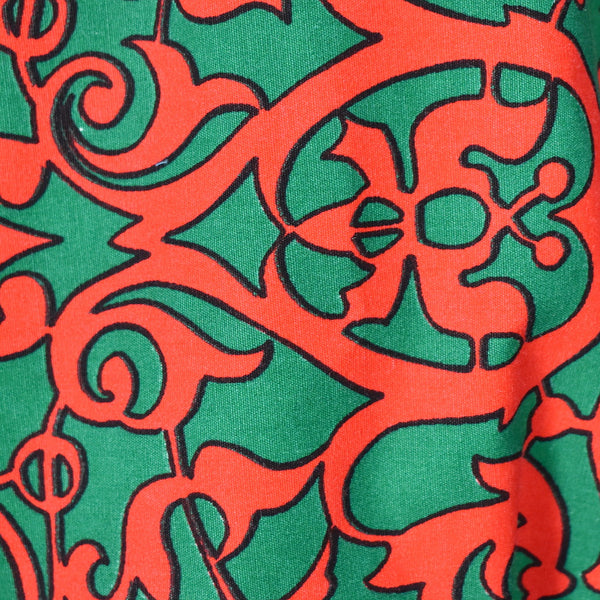 1960s Vintage Red & Green Skirt & Vest Cats Like Us