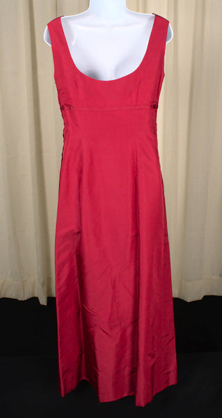 1960s Vintage Red Maxi Dress & Jacket Cats Like Us