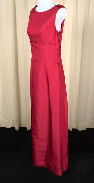 1960s Vintage Red Maxi Dress & Jacket Cats Like Us