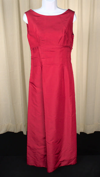 1960s Vintage Red Maxi Dress & Jacket Cats Like Us