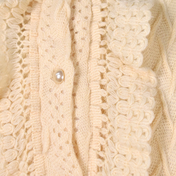 1960s Vintage Romantic Lace Cardigan Cats Like Us