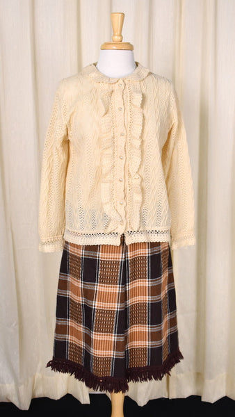 1960s Vintage Romantic Lace Cardigan Cats Like Us