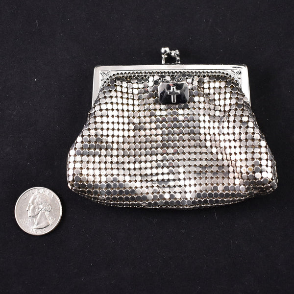 1960s Vintage Rosary Cross Change Purse Cats Like Us