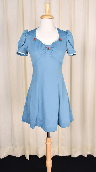 1960s Vintage Scoop Neck Mini Dress Cats Like Us