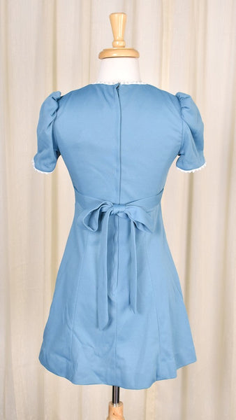 1960s Vintage Scoop Neck Mini Dress Cats Like Us