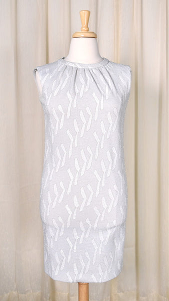 1960s Vintage Silver Greater Than Dress Cats Like Us