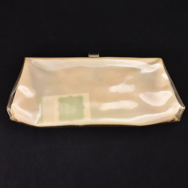 1960s Vintage Vinyl Daisy Clutch Bag Cats Like Us
