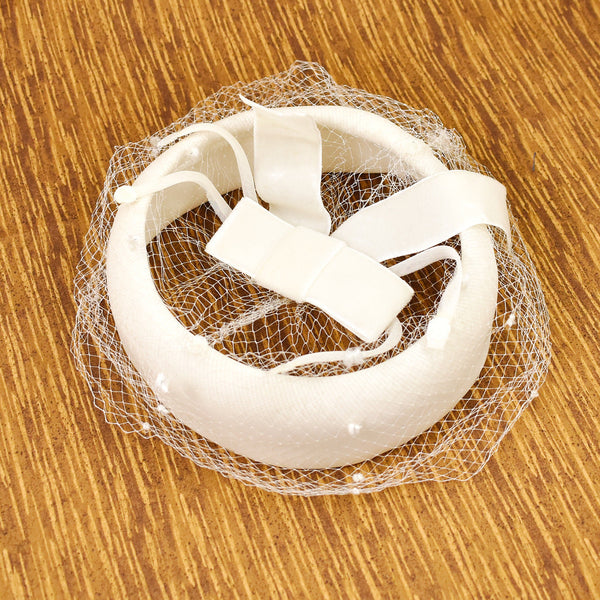 1960s Vintage White Crown Net Hat Cats Like Us