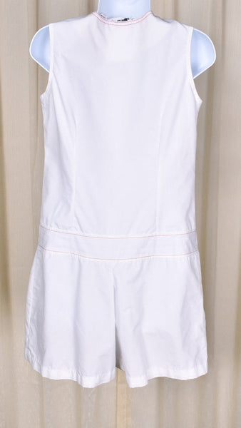 1960s Vintage White Western Romper Cats Like Us