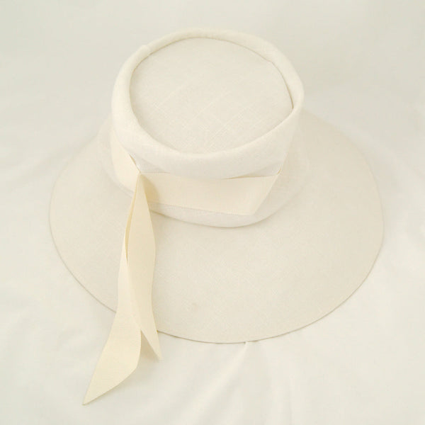 1960s White Big Brim Hat Cats Like Us